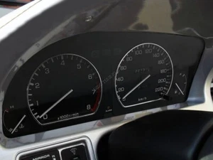 For Honda Concerto 88-94 Chrome Cluster Gauge Dashboard Rings Speedo Trim x2 - Imagen 1 de 10