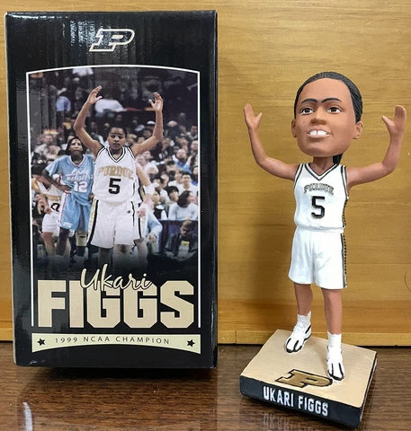 Purdue Ukari Figgs 1999 NCAA Champion Bobble Head No internal styrofoam Cover