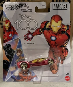 2023 Mattel Hot Wheels Character Cars Disney 100 Marvel Iron Man New - Picture 1 of 1