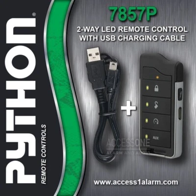 Python 7857P 2-Way LED Remote Control With USB Charger and Manual For The 5606P - Image 1 of 3