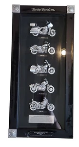 Harley Davidson Motorcycle of the 1980's Shadow Box Dealer Display Michigan City - Picture 1 of 7