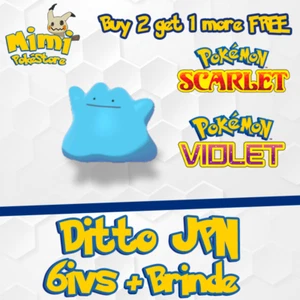 Shiny Ditto Japanese Foreign 6IV Masuda Breeding Pokemon Scarlet & Violet - Picture 1 of 1