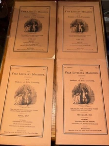 Lot of 4: The Yale Literary Magazine 1917 & 1918 - Picture 1 of 13