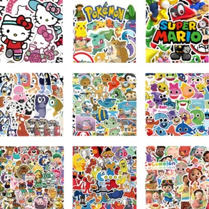 NEW Kids Themes Collection Cartoon Animals Fruit Games Anime Stickers Skateboard - Picture 1 of 239