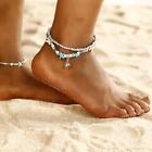 Summer Anklet, Beaded Jewelry, Shell Jewelry, Turtle Anklet, Turtle Jewelry