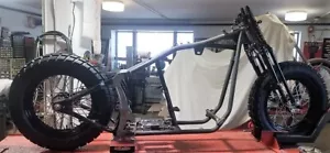 Black Adventure Bobber Softail Frame Antique Springer Rolling Chassis Kit - Picture 1 of 6