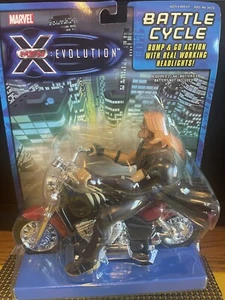 MARVEL X/MEN SABRETOOTH ON BATTLE CYCLE NIP 6”T 8”L NIP DIST. 2001 RARE HTF - Picture 1 of 8