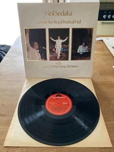 Neil Sedaka Live At The Royal Festival Hall LP UK ORIG'74 Polydor 2383 299 VINYL - Picture 1 of 7