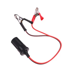 Car Cigarette Lighter Female To Alligator Clip Extension Connector Auto Socke AT - Picture 1 of 12
