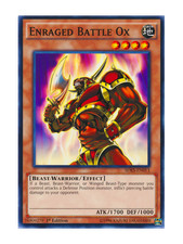 Enraged Battle Ox - Mint / Near Mint Condition YUGIOH Card