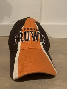 VINTAGE Cleveland Browns Hat Boys Orange Brown Reebok Adjustable NFL Cap - Picture 1 of 4