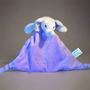 Johnsons Soft Baby Grey Lilac Elephant Baby Comforter Blankie Soother Doudou New - Picture 1 of 5