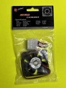 Ventilador de refrigeración CPU FAN-5010-B 5010 DC12V 1.92W 50*50*10mm 5CM 0.16A 9.6CFM, NUEVO - Imagen 1 de 9
