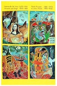 Peter Lawrence Ableitungen vom Genie Unposted Postcard Leonardo da Vinci - Bild 1 von 2