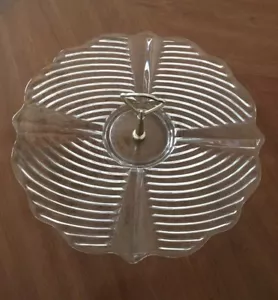 Glas Serviertablett mit Henkel - Bild 1 von 5