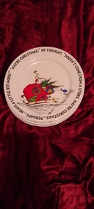 Set of 6 Grinch Who Stole Christmas Max Dinner Plates Christmas Zrike - Picture 1 of 6