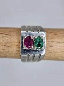 Natural Ruby & Emerald ring– Handmade with Certified Quality - Picture 1 of 7