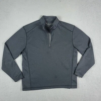 Pullover Pebble Beach Golf Performance Gris Cuarto Cremallera Manga Larga Talla M Foto 1 de 4