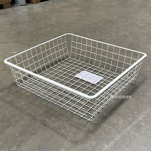 Ikea JONAXEL Wire basket, white, 19 5/8x20 1/8x5 7/8 " NEW