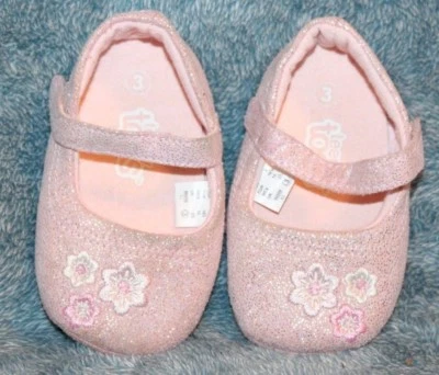 Zapatos de vestir de tela rosa talla 3 para niños pequeños Foto 1 de 2