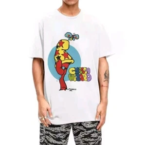 Cheech Wizard Underground Comic Vaughn Bodé 100% White Cotton T-shirt Free Post - Picture 1 of 7