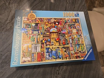 Colin Thompson Bizarre Bookshop #2 1000 PC Puzzle Used Ravensburger 27x20 193141 - Image 1 of 4