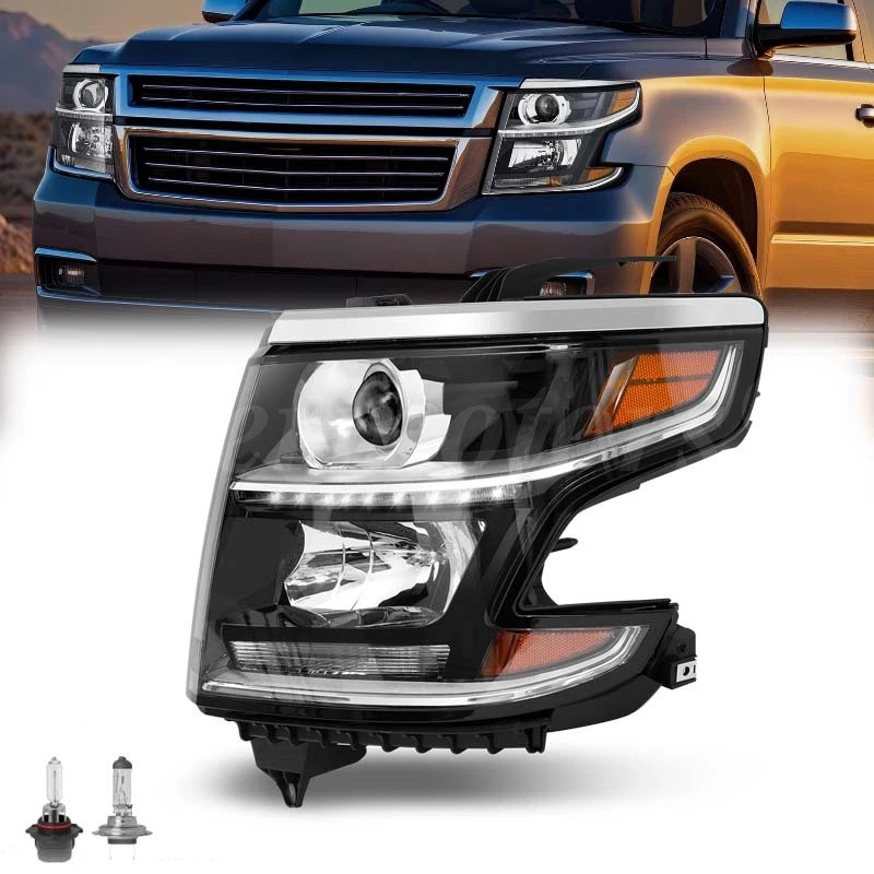 For 2015-2020 Chevy Tahoe Suburban DRL Projector Headlight Driver Side W/ bulb Foto 1 de 4