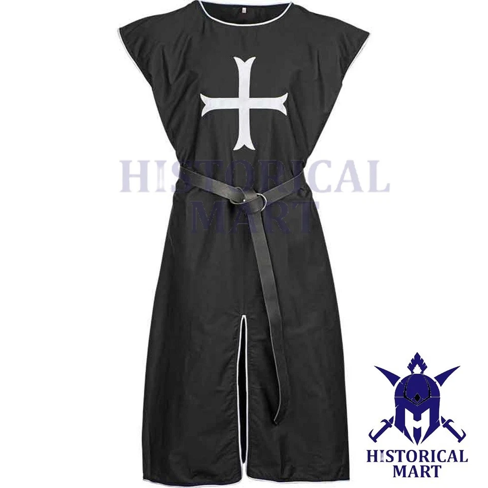 Túnica Caballero Templario Medieval Abrigo Capa Cruzado Cruz Disfraz Renacimiento Foto 1 de 1