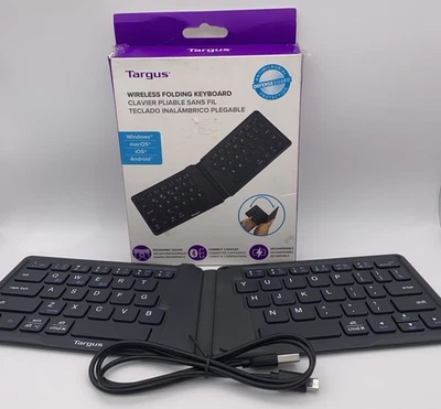 TARGUS Ergonomic Foldable Bluetooth Antimicrobial Keyboard Pocket-Sized Foldable - Image 1 of 4