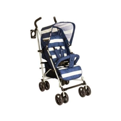 My Babiie MB01 Blue Stripes Stroller | Foldable | 7573114 - Image 1 of 4
