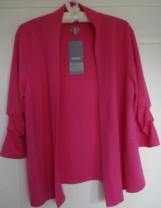 Damen Strickjacke, Cardigan, Rabe, Gr. 44, uni pink, 3/4 - Ärmel, offen **Neu** - Bild 1 von 8