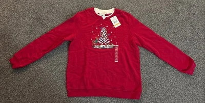 Женская красная рождественская толстовка Breckenridge, размер маленький. Новый с этикетками. - Изображение 1 из 4