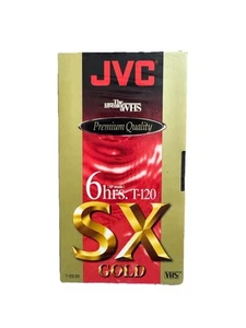 JVC Blank VHS Tape  T-120 SX Gold SXB New Sealed Video Cassette Tape - Picture 1 of 5