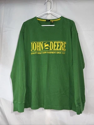 Camiseta John Deere Manga Larga Clásica Algodón Talla XL Hombre’s Camiseta Gráfica Foto 1 de 4