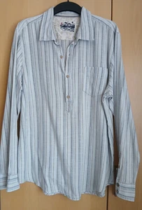 Cherokee Men's Multi-coloured Striped Long Sleeved Shirt Size L 100% Cotton - Picture 1 of 8