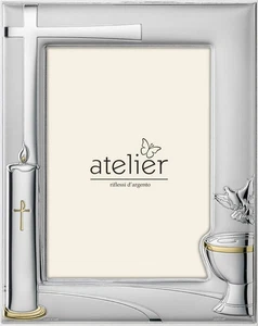 Marco de fotos Atelier bautizo 10 x 15 Cm plata oro - Imagen 1 de 1