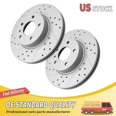 Передний перфорированный тормозной ротор для Cadillac ATS Cadillac Ct4 2013 2014 2015 2016-2024 - Изображение 1 из 4