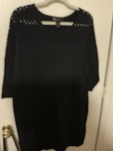 Lane Bryant Dress Women's 18/20 Black Knit - Picture 1 of 4