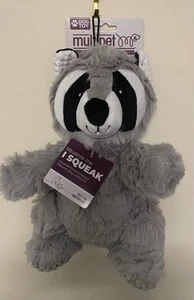 Juguete de peluche multipet Wrinkleez para perro chirriante 9 pulgadas  Mapache - Imagen 1 de 1