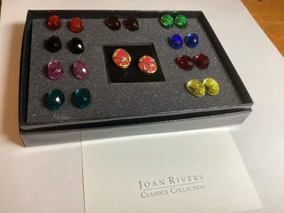 PENDIENTES PERFORADOS JOAN RIVERS COLECCIÓN CLÁSICOS 10 COLORES Intercambio Envío Gratis Foto 1 de 4