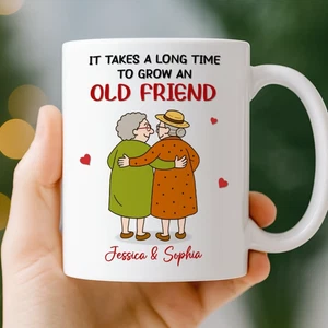 Taza Personalizada Mejor Amigo Regalos de Cumpleaños para Mujer Lleva Mucho Tiempo - Imagen 1 de 4