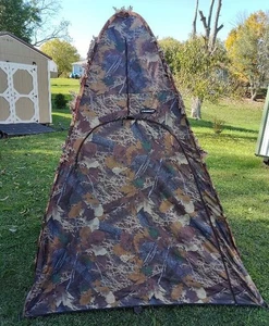 Ameristep Folding Hunting Blind Camo Multi Season Outhouse Pack-In Packable - Picture 1 of 11