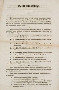 Bekanntmachung zur Brechruhr, Druckerzeugnis Gegenständlich Unbekannt (19.Jhd) - Picture 1 of 4