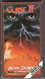 CURSE III Blood Sacrifice VHS Horror Movie RCA Home Video Tape Screener 1990 - Picture 1 of 3