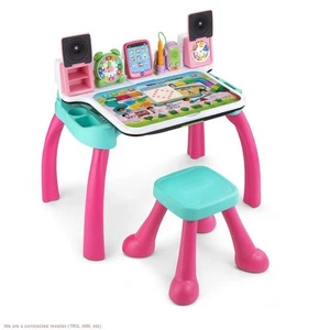 VTech Explore & Write Deluxe Activity Desk - Pink - Picture 1 of 8