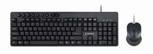 GEMBIRD MULITMEDIA TASTATUR + MAUS SET KBS-UM-04 SCHWARZ - Bild 1 von 8