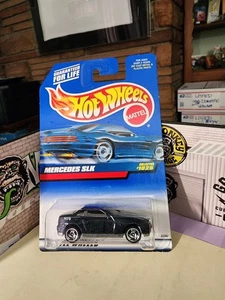 Hot Wheels 1999 #1025🔥Mercedes-Benz SLK Metalflak Dark Blue⭐SB⚡INDIA Pntd Base - Bild 1 von 7