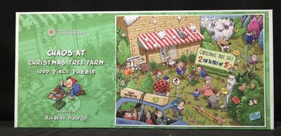 NEW 'All Jigsaw Puzzles Exclusive' Chaos at the Christmas Tree Farm Sealed NIB - Image 1 of 3