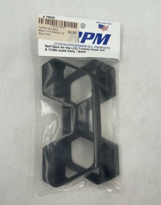 RPM #70652 Nerf Bars for LCG Traxxas Slash 4x4 & 1/10th Scale Rally - Black - Image 1 of 2