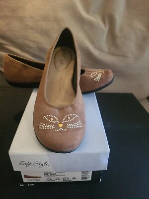 Zapatos Planos Estilo Suave KittyCat Talla 7.5 M Chocolate Microfibra Caja Original  Foto 1 de 4